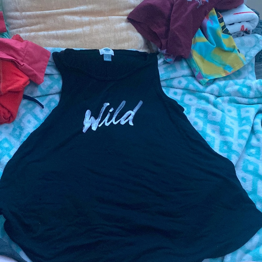 Black Old Navy Flowy Tank Top